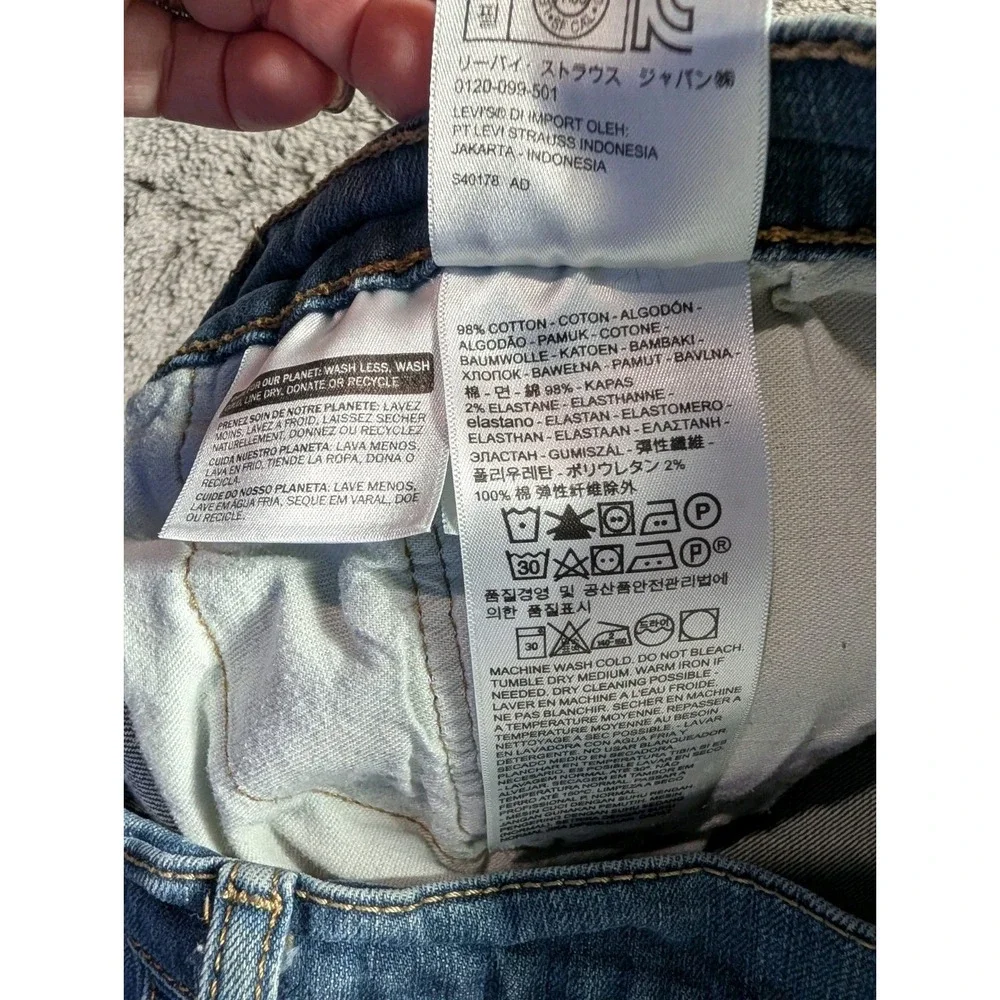 Levi's 513 Slim Straight Leg Jeans Men's Size 36x32 Medium Wash